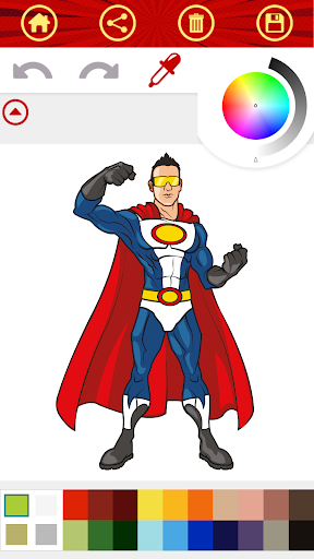 Superhero Coloring Book Game Superhero Coloring Book Game