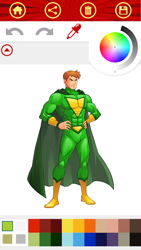 Superhero Coloring Book Game Superhero Coloring Book Game
