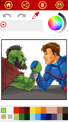 Superhero Coloring Book Game Superhero Coloring Book Game