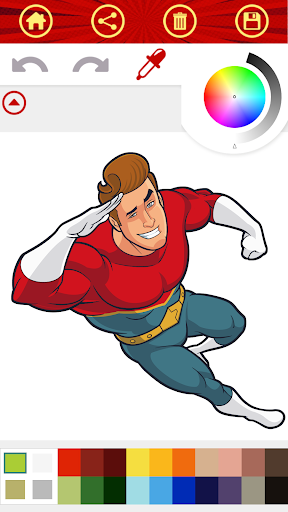 Superhero Coloring Book Game Superhero Coloring Book Game